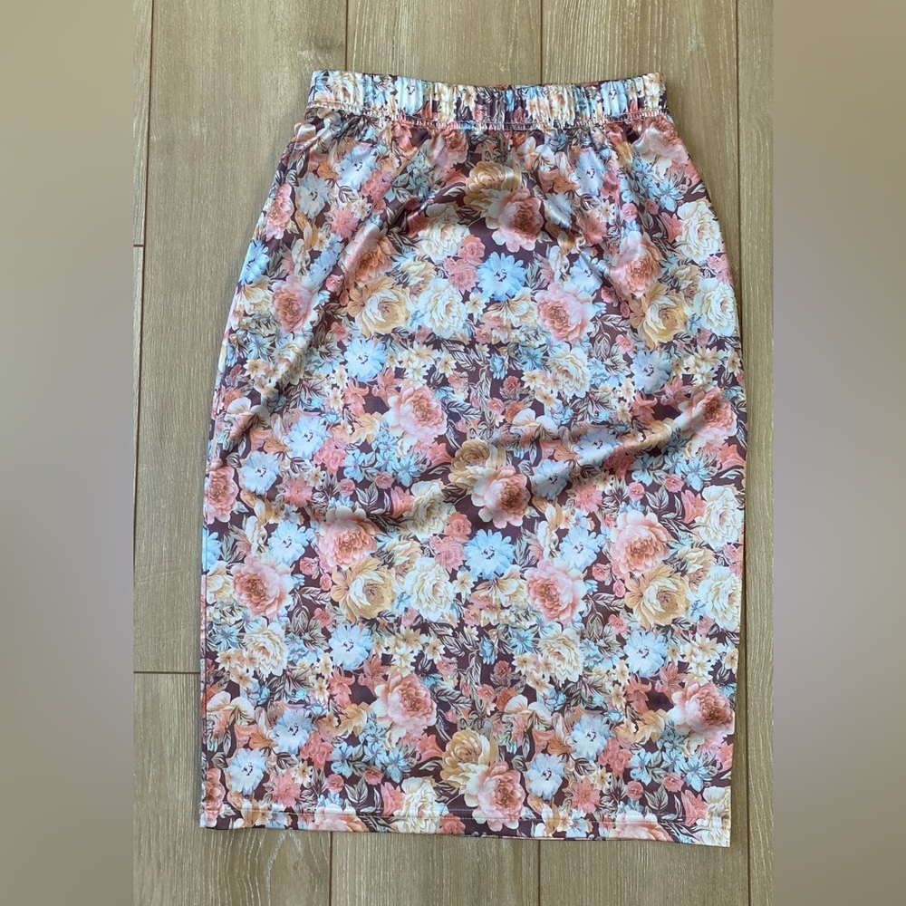 Floral Midi Skirt